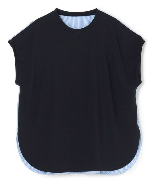 UNFILO / アンフィーロ カットソー | BEAUTY FORM-T バックシャーリング Tシャツ（ネイビー×ストライプ）