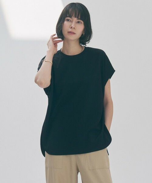 UNFILO / アンフィーロ カットソー | BEAUTY FORM-T バックシャーリング Tシャツ（ブラック）