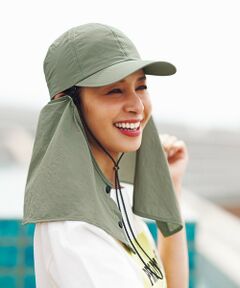 UNFILO / アンフィーロ キャップ | UVカット ケープ付きキャップ