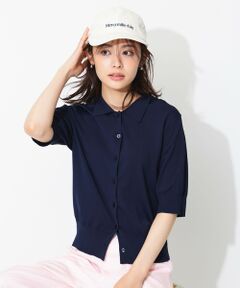UNFILO / アンフィーロ ニット・セーター | スゴ機能美ニット 衿付カーディガン