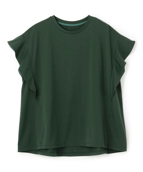 UNFILO / アンフィーロ カットソー | プレーティング フレアスリーブ Tシャツ（グリーン）