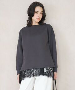 UNFILO / アンフィーロ スウェット | BEAUTY FORM JERSEY サイドスリット プルオーバー