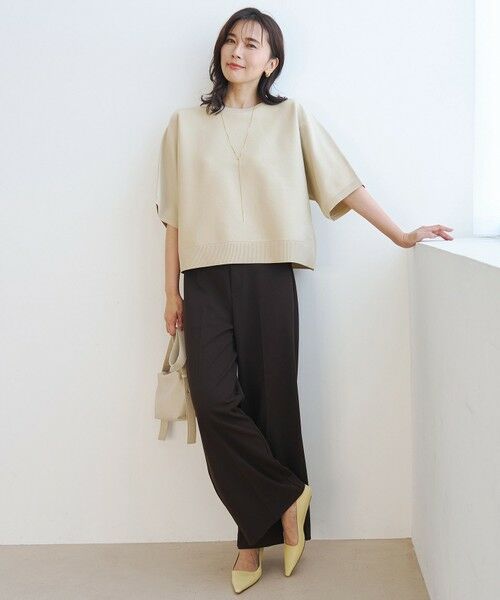 UNFILO / アンフィーロ ニット・セーター | 【一部店舗限定】BEAUTY FORM KNIT ハーフスリーブ | 詳細2