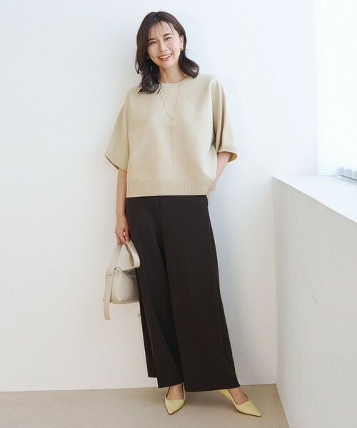 UNFILO / アンフィーロ ニット・セーター | 【一部店舗限定】BEAUTY FORM KNIT ハーフスリーブ | 詳細3