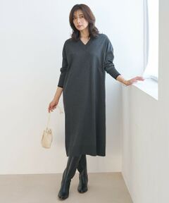 UNFILO / アンフィーロ ロング・マキシ丈ワンピース | 【WEB限定】マイビューティニット Vネックワンピース