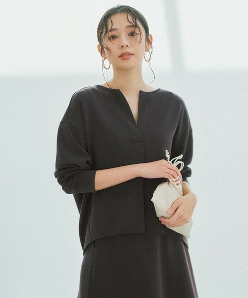 UNFILO / アンフィーロ カットソー | BEAUTY FORM JERSEY ソフト コクーンプルオーバー | 詳細10