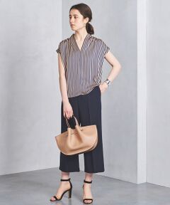 UNITED ARROWS / ユナイテッドアローズ シャツ・ブラウス | UBCB ロンドンストライプ エアリー Vネックブラウス