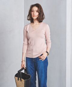 UNITED ARROWS / ユナイテッドアローズ ニット・セーター | ○UBCB C/SI FULL/N Vネック７分袖ニット