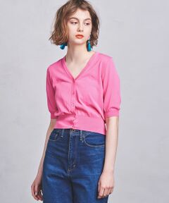 UNITED ARROWS / ユナイテッドアローズ カーディガン・ボレロ | ○UBCB ハイツイストコットン Vネック ショートカーディガン