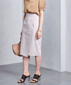 UNITED ARROWS / ユナイテッドアローズ ミニ・ひざ丈スカート | ○UBCS ステッチ ラップタイトスカート