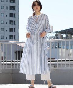 UNITED ARROWS / ユナイテッドアローズ ロング・マキシ丈ワンピース | SFL クレリック ストライプ ワンピース†