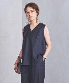 UNITED ARROWS / ユナイテッドアローズ シャツ・ブラウス | UBCS タック Ｖネックノースリーブブラウス2
