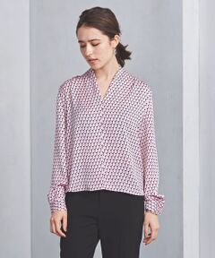 UNITED ARROWS / ユナイテッドアローズ シャツ・ブラウス | ○UBCB ジオメトリックプリント エアリーVネックブラウス