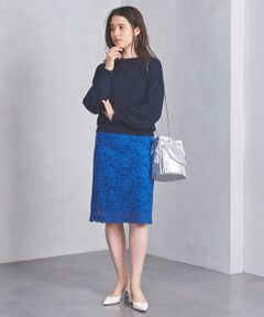 UNITED ARROWS / ユナイテッドアローズ ミニ・ひざ丈スカート | ○UBCS コードレース タイトスカート 18FW