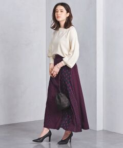 UNITED ARROWS / ユナイテッドアローズ ロング・マキシ丈スカート | UWSC ビットプリント スカート1†