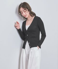 UNITED ARROWS / ユナイテッドアローズ カーディガン・ボレロ | UBCB シルクリブ Vネックカーディガン