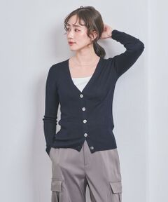 UNITED ARROWS / ユナイテッドアローズ カーディガン・ボレロ | UBCB シルクリブ Vネックカーディガン