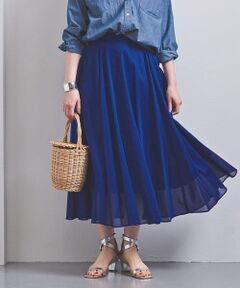 UNITED ARROWS / ユナイテッドアローズ ロング・マキシ丈スカート | UWCS シアー フレアスカート †