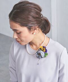 UNITED ARROWS / ユナイテッドアローズ ブローチ・コサージュ | 【別注】＜tnc（ティンク）＞コサージュ LT.BLUE