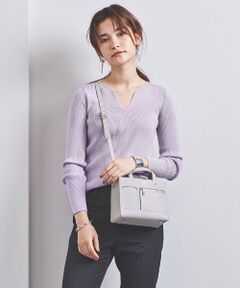 UNITED ARROWS / ユナイテッドアローズ ニット・セーター | UBCB C/SI リブ キーネックニット