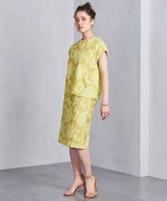 UNITED ARROWS / ユナイテッドアローズ ミニ・ひざ丈スカート | UBCS カットジャカード タイトスカート†