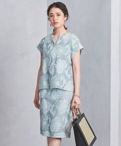 UNITED ARROWS / ユナイテッドアローズ ミニ・ひざ丈スカート | UBCS カットジャカード タイトスカート†