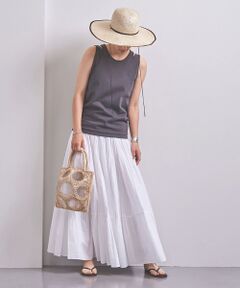 UNITED ARROWS / ユナイテッドアローズ ロング・マキシ丈スカート | UWCS コットン ティアード マキシスカート †