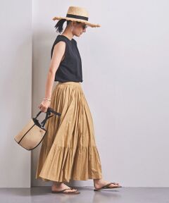 UNITED ARROWS / ユナイテッドアローズ ロング・マキシ丈スカート | 【一部予約】UWCS コットン ティアード マキシスカート †