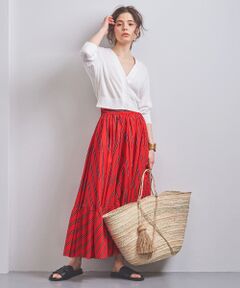 UNITED ARROWS / ユナイテッドアローズ ロング・マキシ丈スカート | 【一部予約】UWCS ストライプ ティアード マキシスカート †