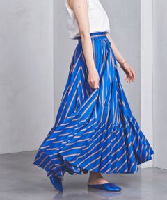 UNITED ARROWS / ユナイテッドアローズ ロング・マキシ丈スカート | 【一部予約】UWCS ストライプ ティアード マキシスカート †