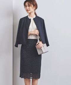 UNITED ARROWS / ユナイテッドアローズ ミニ・ひざ丈スカート | UBCS チェーンレース タイトスカート