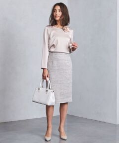 UNITED ARROWS / ユナイテッドアローズ ミニ・ひざ丈スカート | UBCS カラーツイード タイトスカート