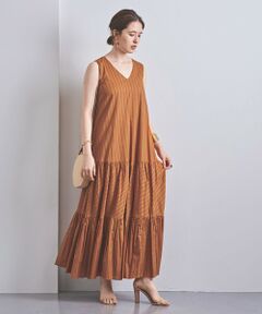 UNITED ARROWS / ユナイテッドアローズ ロング・マキシ丈ワンピース | 【一部予約】UWSC ストライプ Vネック マキシワンピース †