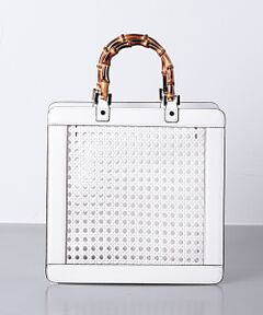 UNITED ARROWS / ユナイテッドアローズ ハンドバッグ | UBCS メッシュ バンブー トートバッグ†