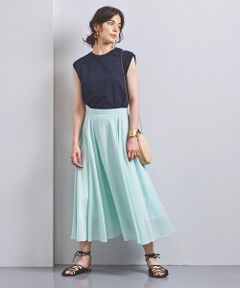 UNITED ARROWS / ユナイテッドアローズ ロング・マキシ丈スカート | 【予約】UWCS シアー フレアスカート2†