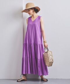 UNITED ARROWS / ユナイテッドアローズ ロング・マキシ丈ワンピース | UWSC コットン Vネック マキシワンピース †