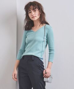 UNITED ARROWS / ユナイテッドアローズ ニット・セーター | UBCB C/SI FULL/N Vネック ニット7SL
