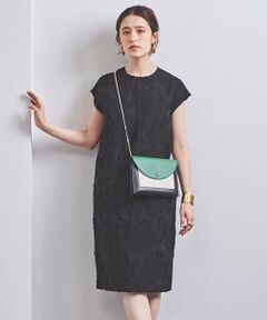 UNITED ARROWS / ユナイテッドアローズ ミニ丈・ひざ丈ワンピース | UBCS カットジャカード クルーネック ワンピース