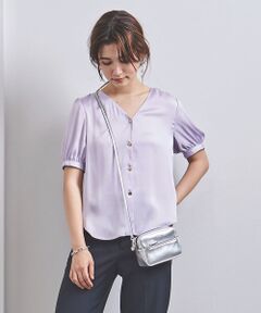 UNITED ARROWS / ユナイテッドアローズ シャツ・ブラウス | UBCS Vネック パフスリーブブラウス