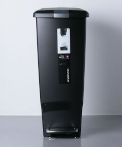 ＜simplehuman（シンプルヒューマン）＞ スリム ステップ ダストボックス 40L