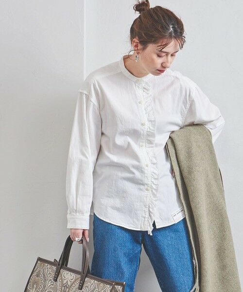 Uwsc フリル デニムシャツ シャツ ブラウス United Arrows ユナイテッドアローズ ファッション通販 タカシマヤファッションスクエア