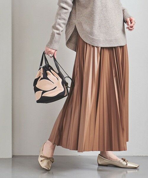 セール Uwmsc フェイクレザー プリーツスカート ロング マキシ丈スカート United Arrows ユナイテッドアローズ ファッション通販 タカシマヤファッションスクエア