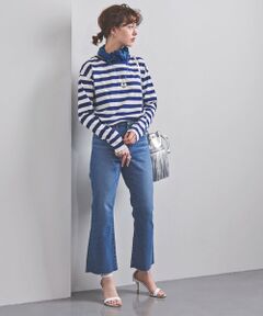 美しいレッグラインを作り上げるフレアシルエットのデニムパンツ。<br>オーガニックコットンを使用し履き心地にもこだわりました。<br>カットオフした裾はクロップド丈になっており、シューズやサンダルも見映えするデザインです。<br><br>【生地感】<br>--------------------------<br>裏地：なし<br>透け感：なし<br>生地の伸び：ややあり<br>光沢感：なし<br>--------------------------<br>※ お取扱いに関して、付属のアテンションタグのご確認をお願いいたします。<br><br>※ ご家庭でのお洗濯後は縮み、色落ちの可能性がございます。<br>着用、摩擦により他の衣服、ベルトやバックに色移りすることがあります。<br>下着等は同色系のものを着用されることをおすすめします。<br><br><font color=purple>店舗へお問い合わせの際は、全国のUNITED ARROWS各店舗まで下記の品名/品番をお申し付けください。<br>品名：UWSC C/PU FLA CROPD 66  品番：15142994876</font>
