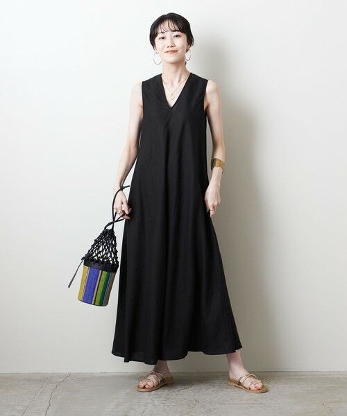 セール Uwcc Linen Vネック ワンピース ロング マキシ丈ワンピース United Arrows ユナイテッドアローズ ファッション通販 タカシマヤファッションスクエア