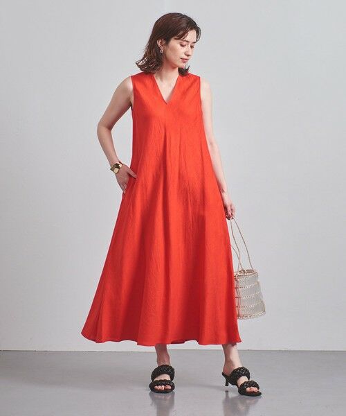 セール Uwcc Linen Vネック ワンピース ロング マキシ丈ワンピース United Arrows ユナイテッドアローズ ファッション通販 タカシマヤファッションスクエア