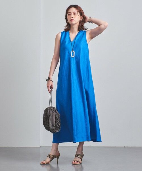 セール Uwcc Linen Vネック ワンピース ロング マキシ丈ワンピース United Arrows ユナイテッドアローズ ファッション通販 タカシマヤファッションスクエア