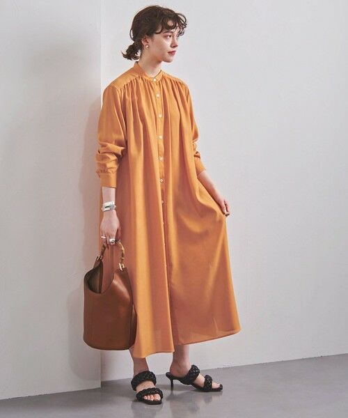 セール Uwsc バンドカラー シャツワンピース ロング マキシ丈ワンピース United Arrows ユナイテッドアローズ ファッション通販 タカシマヤファッションスクエア