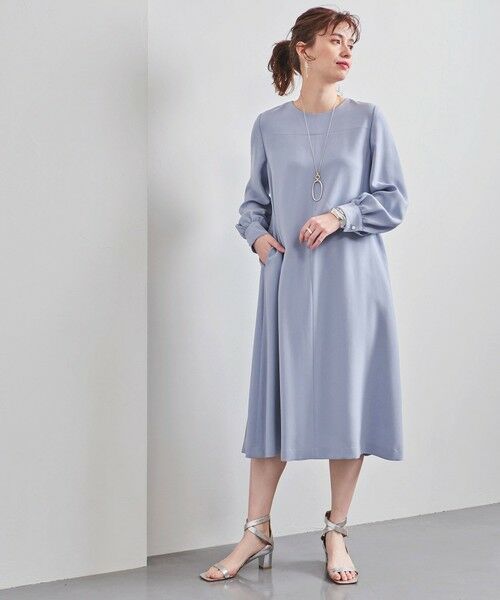 Upc バックプリーツ ロングスリーブ ワンピース ロング マキシ丈ワンピース United Arrows ユナイテッドアローズ ファッション通販 タカシマヤファッションスクエア