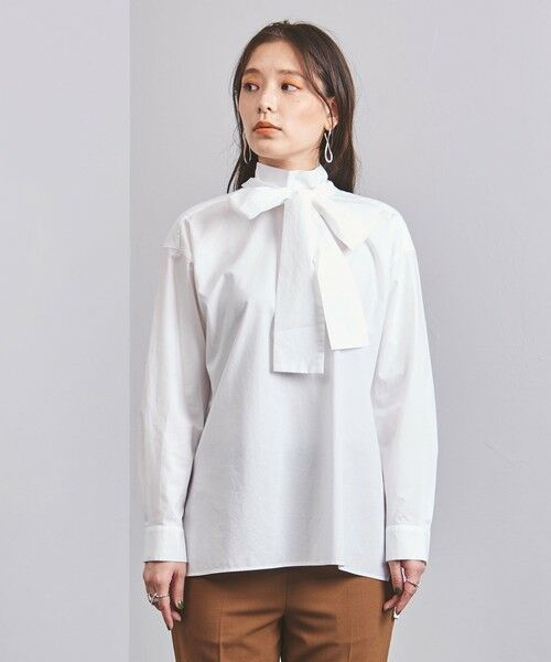 トップスBEAUTY&YOUTH united arrows ボウタイ シャツブラウス