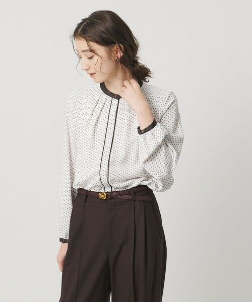 UNITED ARROWS / ユナイテッドアローズ シャツ・ブラウス | バイカラー パイピング ブラウス | 詳細9